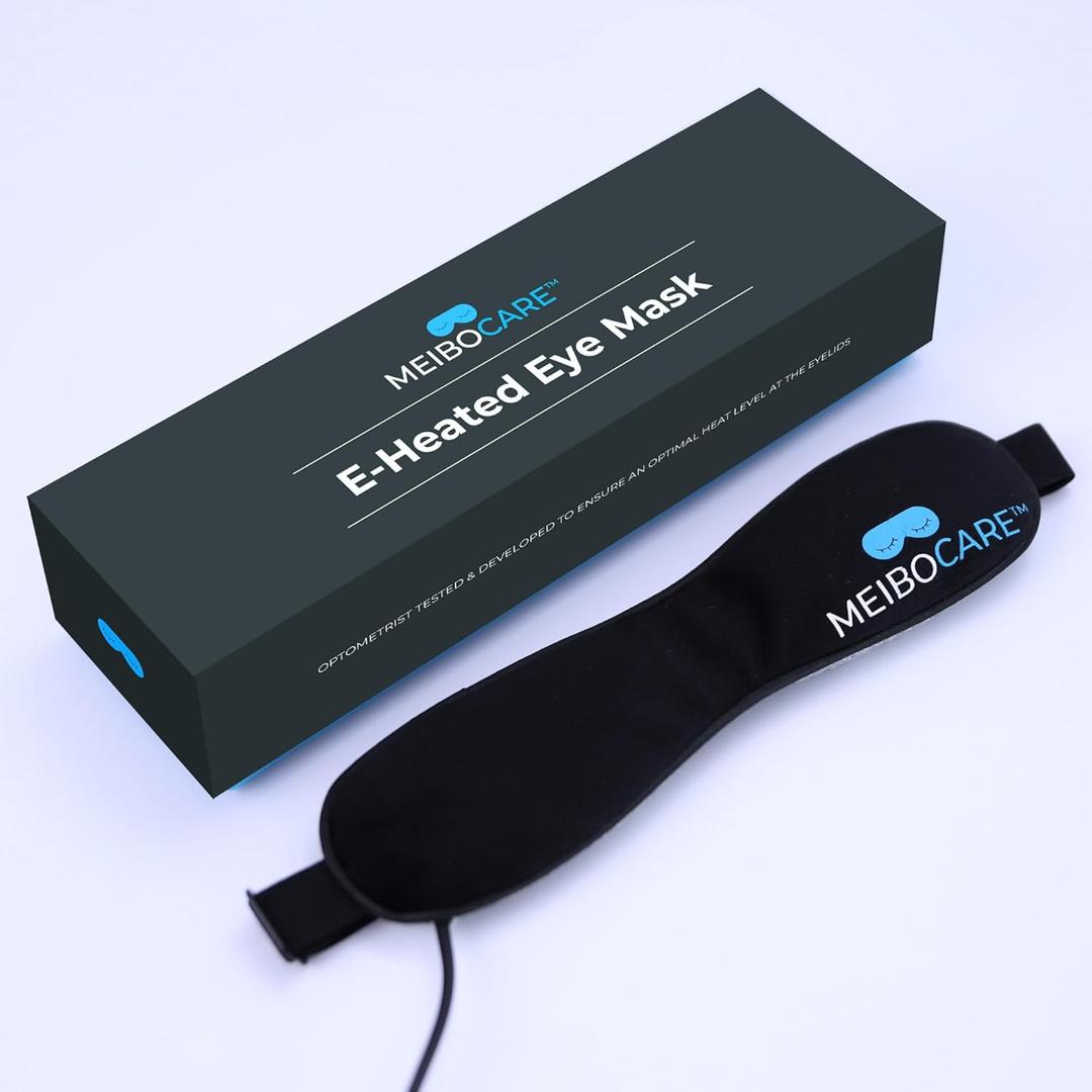 Meibocare E-Heated Eye mask for Dry Eyes: Designed & Clinically Tested in New Zealand - Advanced Warm Eye Compress for MGD, Chalazion, Blepharitis, Styes 