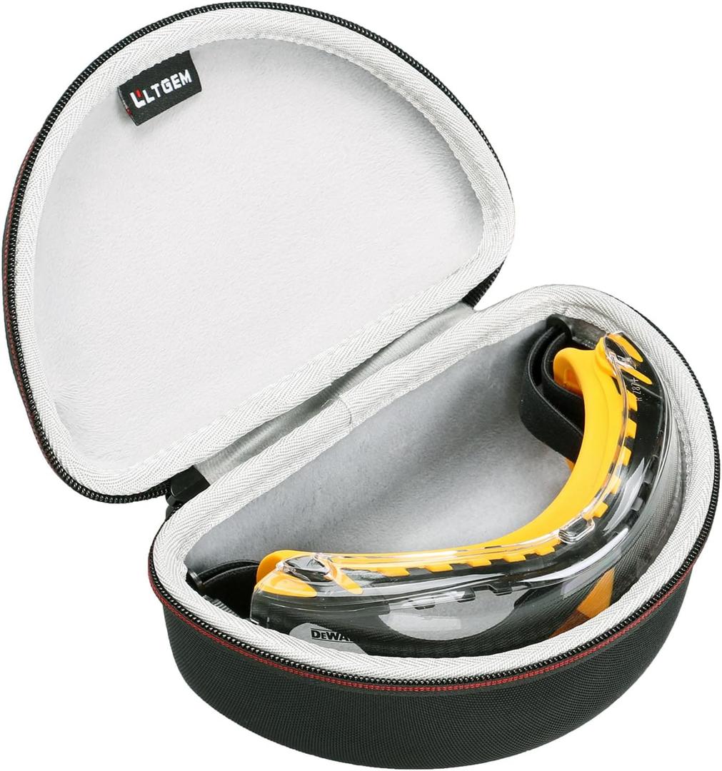 LTGEM Safety Glasses Case for Dewalt DPG82/DPG82-11/DPG82-11C/DPG82-11D/DPG82-21/DPG82-21C/DPG82-21D/DPG84 (Case Only)