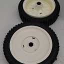 180775 180773 Front Wheels Compatible with Craftsman, Sears, AYP, Poulan Pro, Snapper, Jonesred Lawn Mower, 2 Pack Drive Wheels Replace for Oregon 72-077, 180767, White