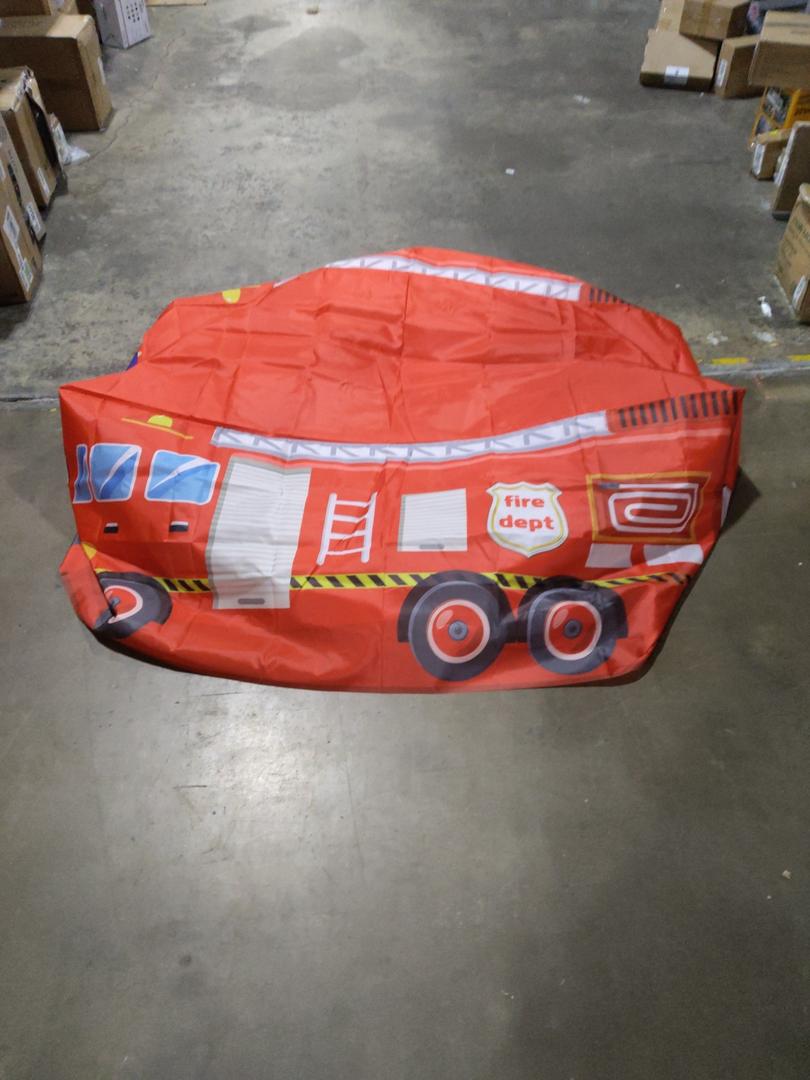 Super Joy Play Fire Truck Pop up Tents for Kids, Play Tents for Boys Playhouse Tent Birthday Gift for Indoor Outdoor