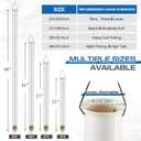 DoubleFill Tubular Sand Spikes for Surf Fishing PVC Surf Shore and Beach Fishing Rod Holder Sand Spike for Beaches, Rivers and Sandy Beaches