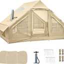 Inflatable Tents for Camping,Easy Blow Up Tent with Hand Pump,4 Seasons Waterproof Air Inflatable Camping Tent House for Family Weekend Camping, 9.8ft X 7.2 ft for 4-6 person