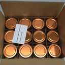 3oz 106ml Deep Lug Glass Jar with Metal Lid (Copper)