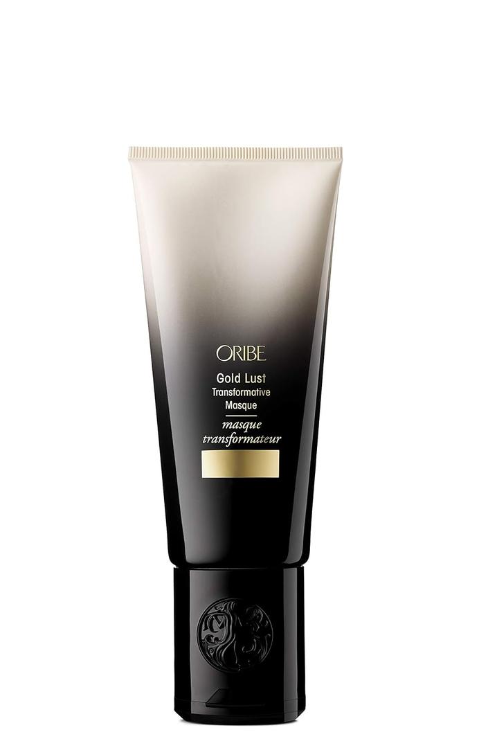 Oribe Gold Lust Transformative Mask - Strengthens & Repairs Damage - Adds Softness, Shine & Nourishes Dry Strands - With Biotin & Niacinamide - For Damaged Hair & All Hair Types - 5 oz