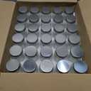 30 Pack 4oz Glass Mason Spice Jars Bottles, Empty Round Containers with Silver Airtight Metal Caps and Pour/Sift Shaker Lid