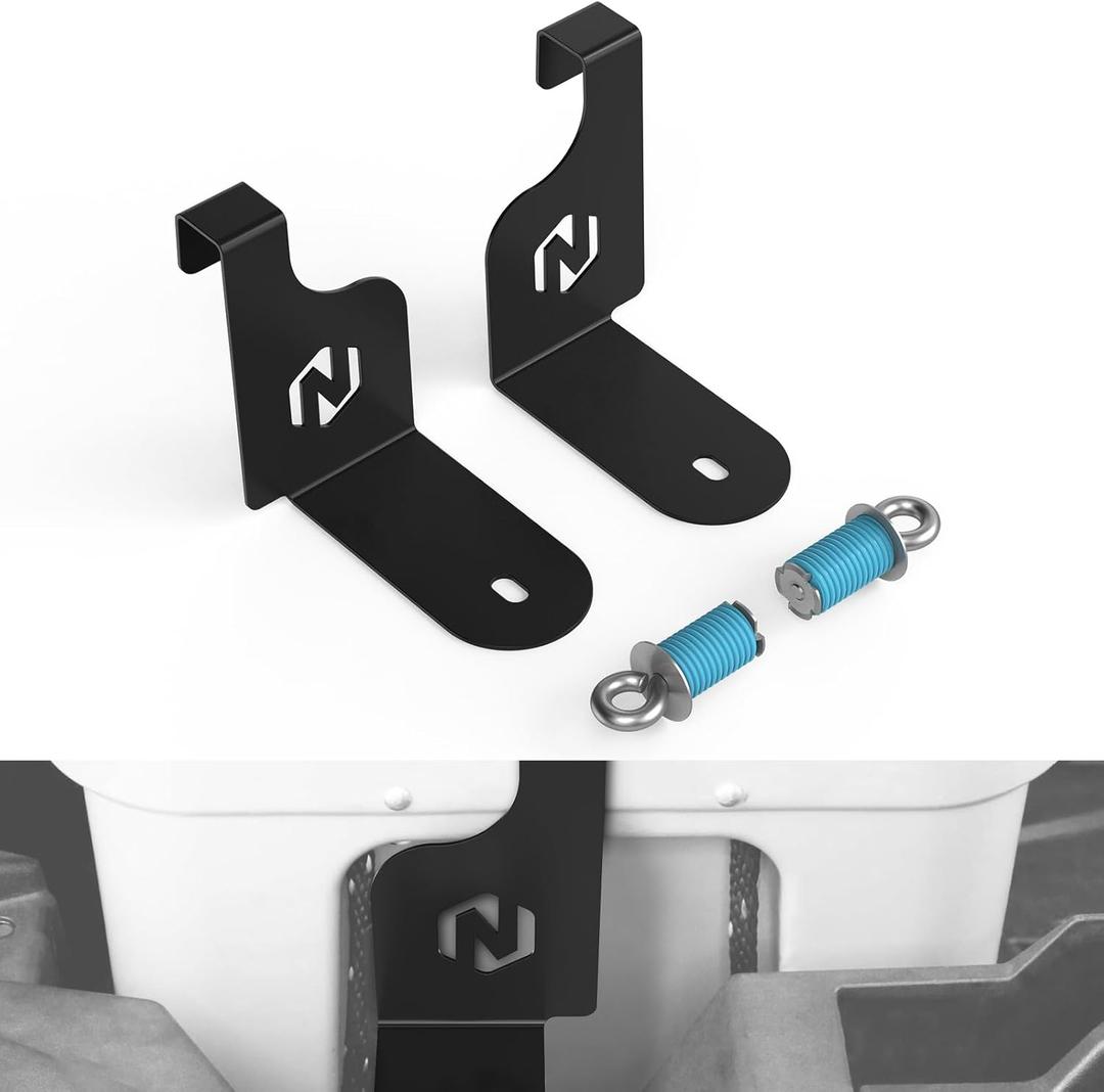 NICECNC Cooler Mounts for Yeti 35 Cooler Compatible with Polaris RZR XP 1000 EPS 2015-2021 RZR XP 4 1000 EPS 2015-2021, Black