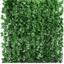 Tbestmax Artificial Ivy Leaf Plants, Green Vine Leaves, Greenery Hanging Garland, Fake Foliage Flowers for Home Kitchen Garden Office Wedding Wall Decor