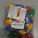 QZYL 4 Pcs Christmas Necklace, 9 LED Bulbs Christmas Light Up Necklace Bulk with 3 Flash Modes, Colorful Xmas Accessories for Women and Suitable for Xmas New Year Party Favor Accessories Decor