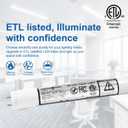 T8 LED Tube Light Bulbs 4 Foot 20W 40W Equivalent 5000K Daylight 2000LM, T8 T10 T12 Fluorescent Replacement, Dual-end Powered Ballast Bypass, Frosted Cover ETL Listed for Garage 10-Pack