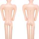 2 Pack 60 Inch Halloween Inflatable Body Inflatable Mannequin Full Body Blow up Halloween Body Prop DIY Fake Scary Prop Decorations for Halloween Decor Display