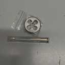 Burkit M12 X 1.25 Tap and Die Set Right Hand, M12 x 1.25 Machine Thread Tap and Round Die