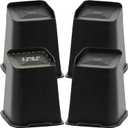 Bed Risers 2 inch, 3 inch, 4 inch, 6 inch, 8 inch Heavy Duty, Oversized Furniture Riser for Couch Sofa Table Chair Leg Frame Dorm, Support up to 6000 Lbs (Black 4 Pack, 8 inch)