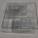Clear Makeup Organizer Storage Box: Vanity Plastic Divided Tray with Lid for Brush Jewelry Cosmetic Boxes Beauty Supplies