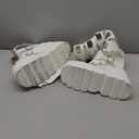 CELNEPHO Women's Wedge Platform Knee High Boots High Heel Round-Toe Zip Punk Goth Mid Calf Combat Boots For Women (6.5)