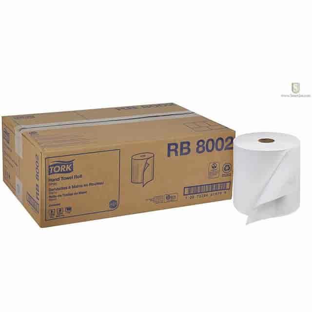 Tork Hand Towel Roll White H21, 1 Ply, 7.80" Roll Diameter, 1 15/16" Core, White, Fiber, 6 / Carton