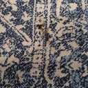 Boho Pillow Covers 18x18 Set of 2, Blue Carpet Pattern Decorative Throw Pillows Linen Ethnic Design Farmhouse Cushion Pillow Covers for Sofa Couch Outdoor Decor