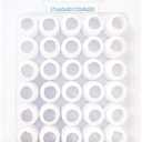 30 Pairs Plastic Standard Couplers Cake Decorating for Icing Nozzles, Piping Bags, White