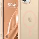 SUPFINE Magnetic for iPhone 16e Case 2025 (Compatible with MagSafe)(Military Grade Drop Protection) Slim Translucent Matte Shockproof with Anti-Fingerprint Phone Case,Sand Pink