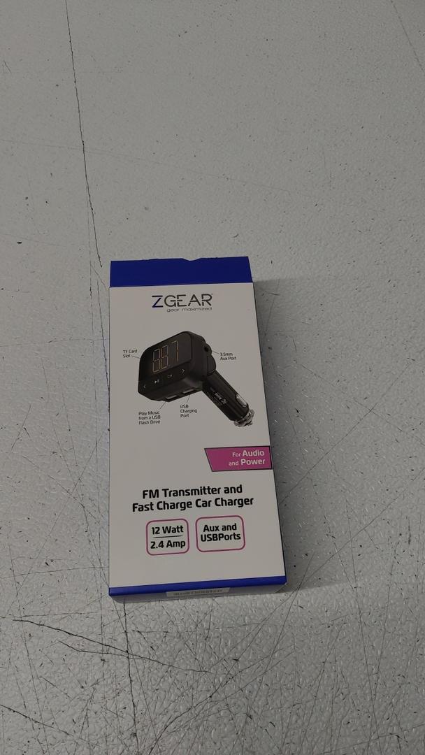 ZGear FM Transmitter and Fast Charging Car Charger 12 watt 2.4 ...