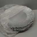 Coloch Set of 12 Plastic Charger Plates, 13" Reusable Reef Serving Chargers for Dinner Plate Round Shiny Decorative Charger Plate for Wedding, Catering, Parties, Restaurant, Home Dinner Use (Silver)