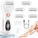 Callus Remover for Feet Shaver Rechargeable Electric Foot File Pedicure Tools for Feet Professional Callous Shaver Waterproof Pedicure kit for Cracked Heels and Dead Skin