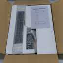 Kitstorack TV Tray Table, Adjustable Height & Flip-Top & Rounded Metal Corners, Snack Table for Couch, Sofa, Bed, Chair, Living Room, C Shaped End Side Table for Eating, Dinner or Laptop, Small Spaces (Brown)