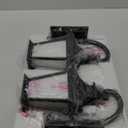 Emliviar 2-Pack Farmhouse Lantern Wall Sconces, 15" Wall Mount Outdoor Lights, Black Finish with Water Ripple Glass, XE292B-2PK-SW BK