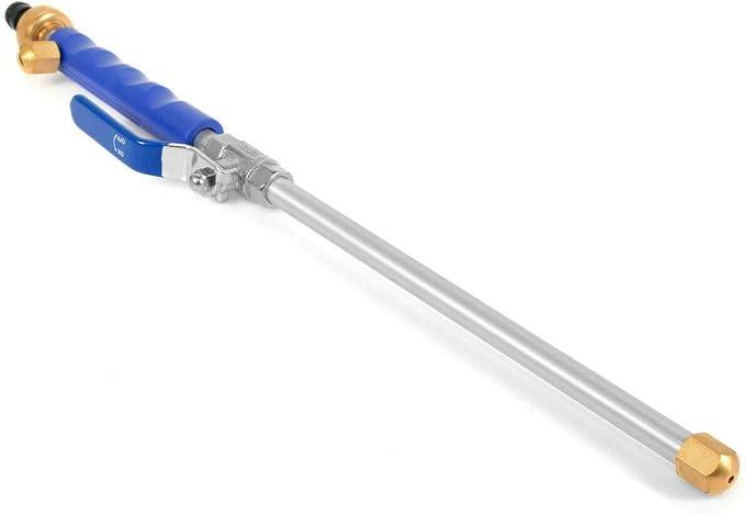 High Pressure Power Washer Wand - High Pressure Water Hose Nozzle, Flexible Glass Tool, Hydro Jet Garden Hose Sprayer for Hurricane Storm, Car Wash and Window Washing