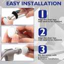 Chunful 16 Pcs 5/8'' Swivel Glides with Beveled Ferrule for Stacking Chair Nylon Steel Plate Base Replacement Swivel Chair Glide Adjustable Furniture Leveler Feet Nickel Plati