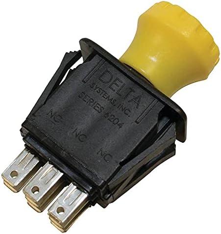 Stens PTO Switch 430-073 Compatible w/Replacement For John Deere 425, 455 G100, LX289, LT190 and LX288 lawn tractors, Sabre 2048HV garden tractor, Scotts S2554 garden tractor AM127393, AM124140 Yellow