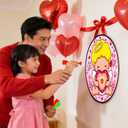 Valentines Day Large Dart Board Game for Kids St. Patrick's Day Large Dart Board with 12 Sticky Balls 6 Darts Valentines Day Indoor Outdoor Party Games for Class School Home Party Favors