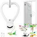 Interactive Cat Toys for Indoor Cats Automatic Electric Flying Bird Feather Mouse Toy - Best Kitten & Adult Cat Enrichment Mouse cat Toy Hanging Electric Kitty Toys for Bored Cats (Medium, White)