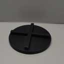 Black Wooden Decorative Tray for Home Decor Sink Vanity Trays Bathroom Accessories Perfume Soap Trays Countertop Wood Riser for Kitchen Counter Candle Pedestal Stand Round Coffee Table Tray