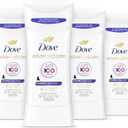 Dove Advanced Care Antiperspirant Deodorant Stick Sheer Fresh 4 Count Anti-stain antiperspirant deodorant for soft underarms 72-hour underarm odor protection and all-day sweat control 2.6 oz