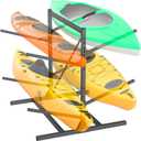 WALMANN Garage Kayak Rack, Heavy-Duty Metal Kayak Storage Rack Adjustable Freestanding Kayak Stand, Large, Style: 4 Tier for 4 Kayaks
