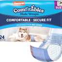 Hartz Comfitables Disposable Male Dog Wraps with Stretchy Waistband, Large 24 Count
