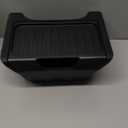 LUCKEASY Rear Center Console Organizer for Tesla Model Y 2021-2024 (Not fit Juniper 2025+) 2nd Row Under Floor Storage Box TPE Connected With ABS Lid Waterproof Model Y Rubbish Bin Anti-scratching