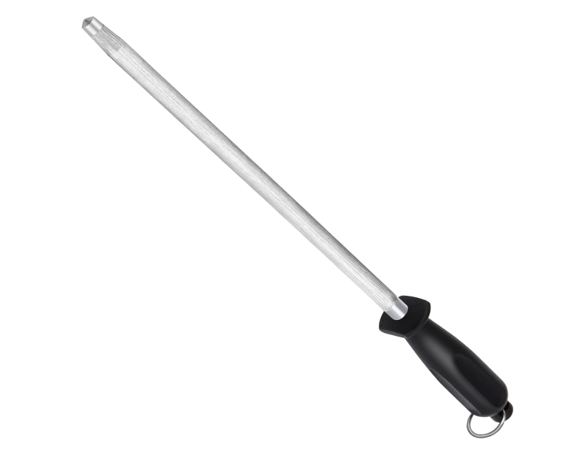 Honing Steel Knife Sharpening Rod 12 inches, Premium Carbon Steel Knife Sharpener Stick, Easy to Use Honer for Knives and Rod Sharpeners - Daily Maintenance