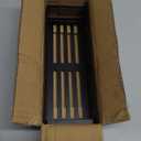 2 Pack Magnetic Spice Storage Rack Organizer for Refrigerator and Oven, Black Fridge Organizers and Storage