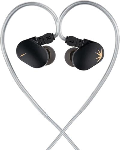 Moondrop CHU II High Performance Dynamic Driver IEMs Interchangeable Cable in-Ear Headphone Black