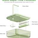 Automatic Bird Bath for Cage, Parrot Bathtub, Indoor Cockatiel Bathtub Shower with Pump, Circulating Water, Birds Shower Cage Accessories for Parakeets, Conure, Budgies, Cockatiels, Lovebird(green)