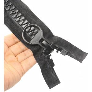213cm #20 Super Large Separating Giant Plastic Zippers for Sewing Tents Coats Overcoats Boat Cover Canvas Heavy Duty Huge Resin Vislon Zippers (84" Black)