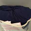 6 Pack Spandex Navy Blue Tablecloths for 8 Foot Rectangle Tables, Wrinkle Free Fitted Table Cloths 8ft Stretchy Table Cover Skirt for Parties Weddings Birthday Banquet Baby Shower