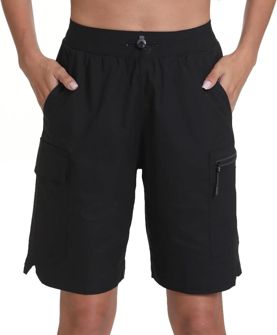 Women's Hiking Cargo Shorts Quick Dry Lightweight Shorts for Travel Athletic Golf Casual Golf Casual, XL