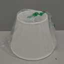 Small Lamp Shade, White Pleated Bell Shade for Table Lamps, 6" Top x 10" Bottom x 7" High, Small White Lamp Shades for Floor Lamps, Pendant Lamps (Spider Fitter), Fabric Lampshade Replacement