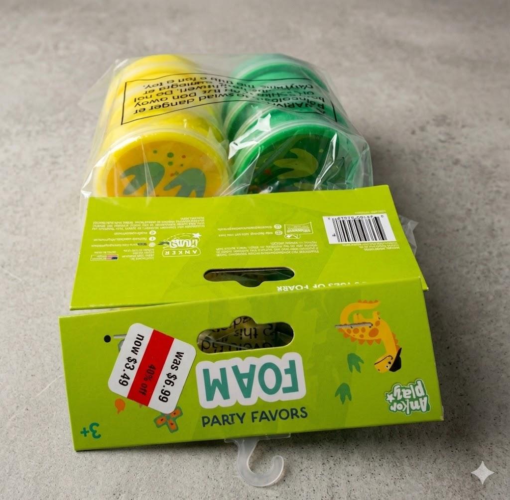 foam party favors 8 pcs (2 pack)