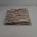 10PCS 3D Wall Panels Peel and Stick 3D Brick Wallpaper Peel and Stick Faux Stone Wall Panel Foam Brick Self-Adhesive Wallpaper (Rock,10pcs)