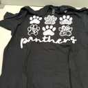 Vintage Panthers School Sports Name for Men Women Kids T-Shirt (Black, L)