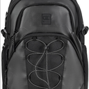 Champion Summit Backpack with Padded Straps, Sternum Strap, Waist Strap, Laptop Compartment for Travel, Outdoor, Commute, Black, One Size