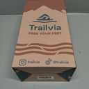 Trailvia Comfortable Footbed Sandals for Men & Women  Adjustable Buckle & Arch Support, Waterproof Summer Slides for Outdoor, Beach & Everyday Adventures (Navy)